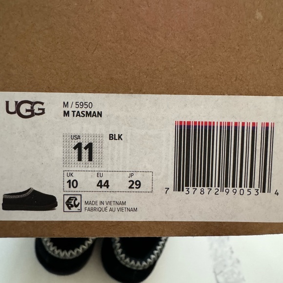 UGG Tasman New in Box Men’s 11 black (never worn) - Picture 8 of 16
